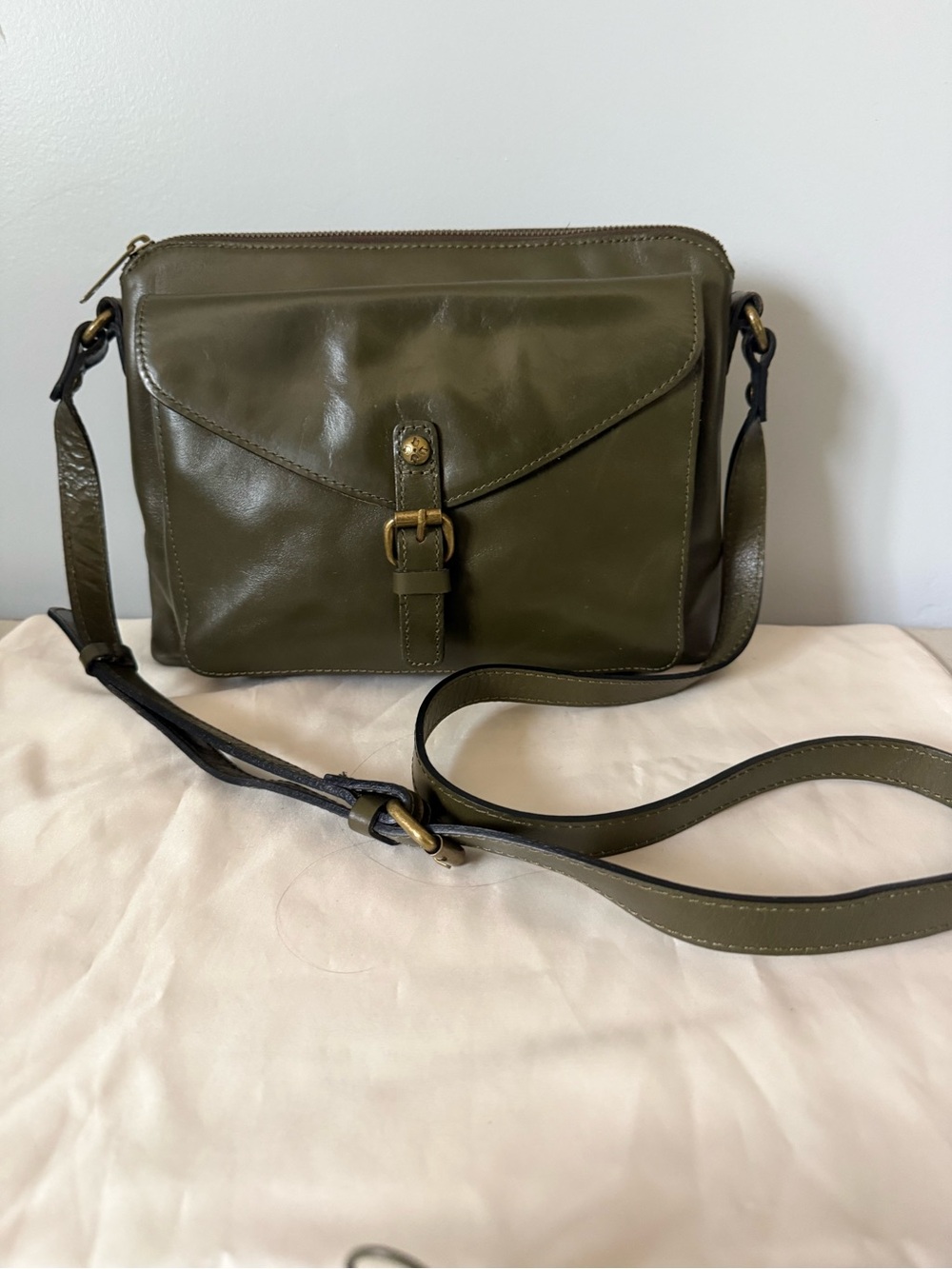 Patricia Nash Avellino Olive Green Crossbody Bag